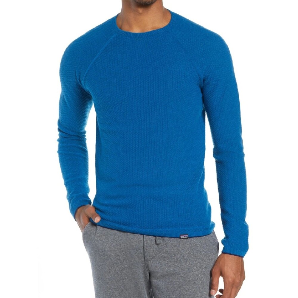 Patagonia Capilene Air Crew Merino Wool Base Layer Blue NWOT XXL Royal Blue